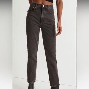 Madewell black faded jeans